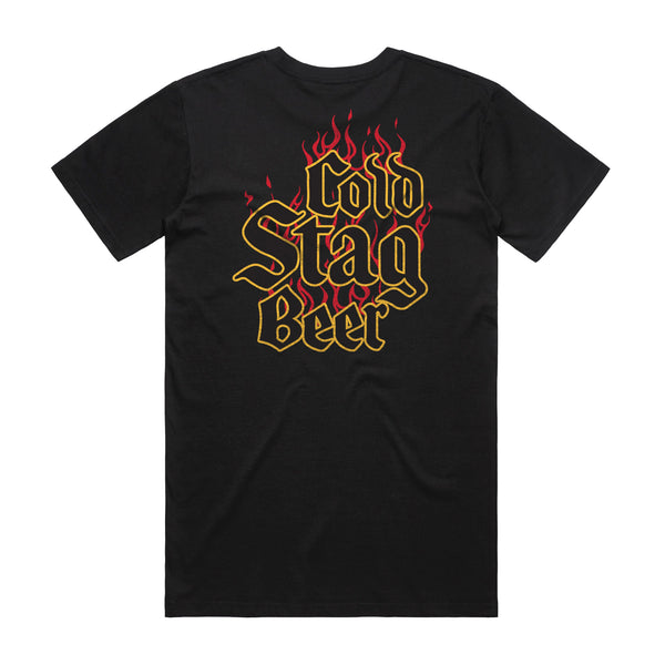 STAG FLAMES TEE - Stag Beer 