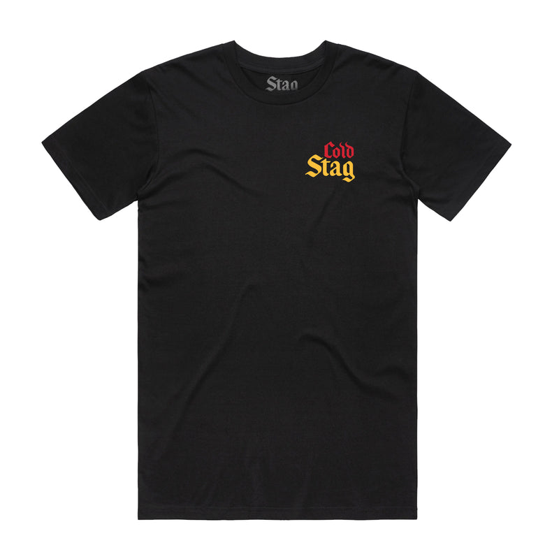 STAG COLD BEER STACKED TEE - Stag Beer 