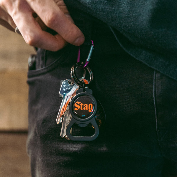 Bottle Opener Key Chain - Stag Beer 