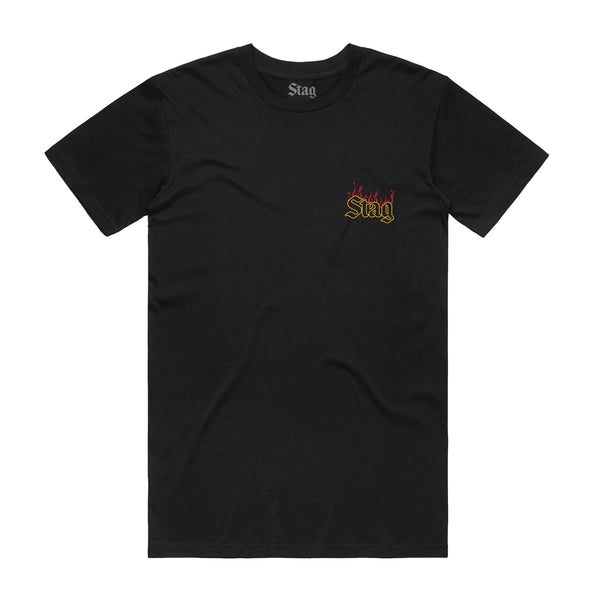 STAG FLAMES TEE - Stag Beer 