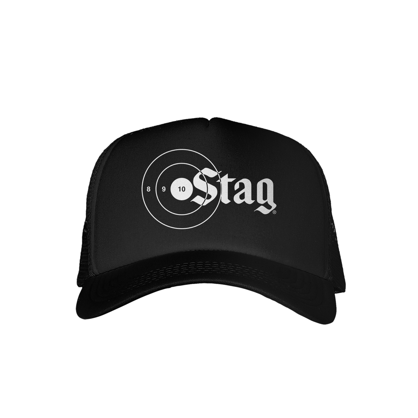 STAG TARGET NO. 1 BLACK TRUCKER HAT - Stag Beer 