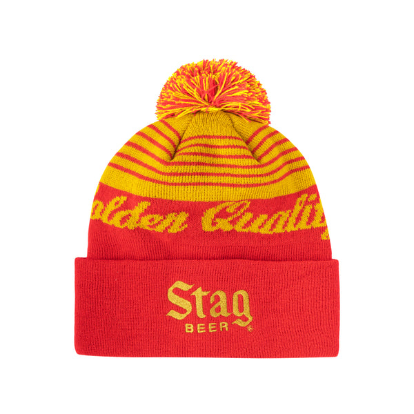 Golden Quality Pom Beanie - Stag Beer 