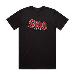 Bold Logo Tee - Black - Stag Beer 