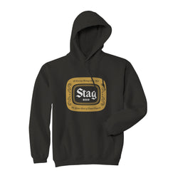 BADGE HOODIE - BLACK - Stag Beer 