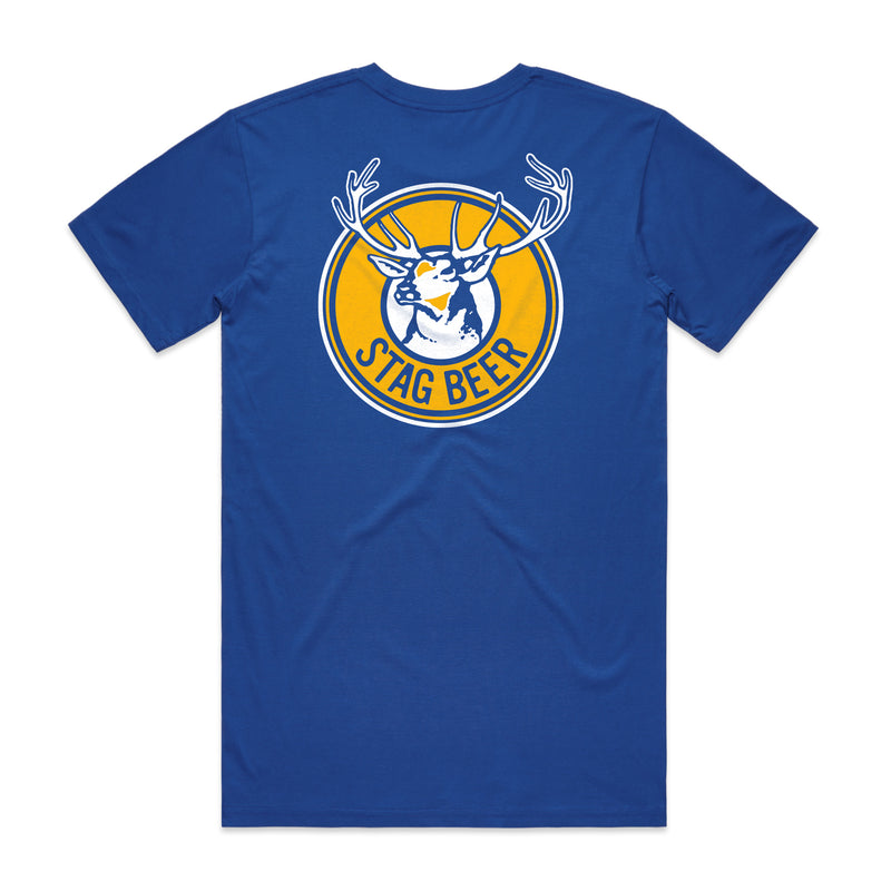 Puck Drop Tee - Royal Blue - Stag Beer 