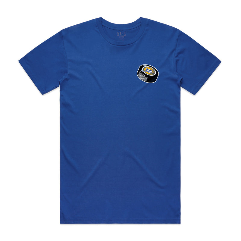 Puck Drop Tee - Royal Blue - Stag Beer 