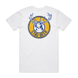 Puck Drop Tee - White - Stag Beer 