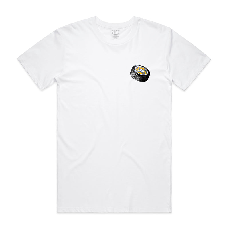 Puck Drop Tee - White - Stag Beer 