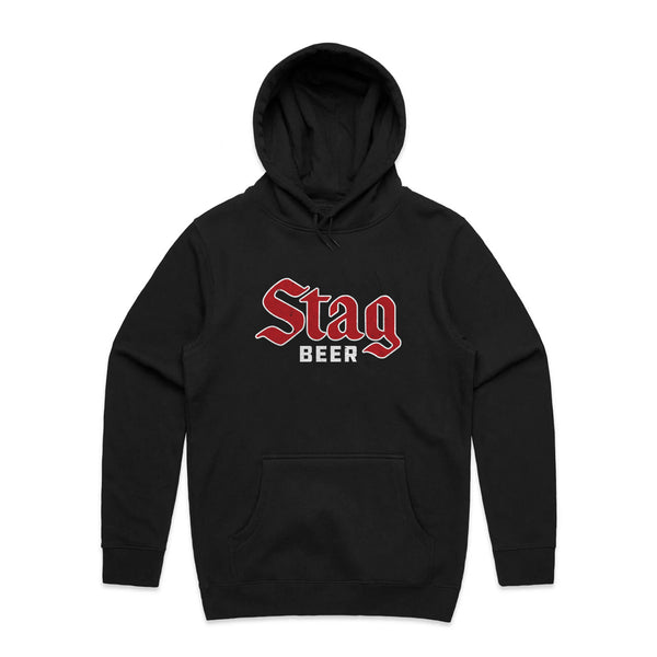 BOLD LOGO HOODIE - BLACK - Stag Beer 