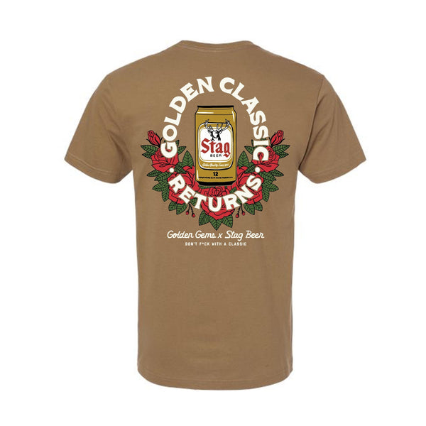 GOLDEN GEMS x STAG COLLAB CLASSIC TEE Stag Beer