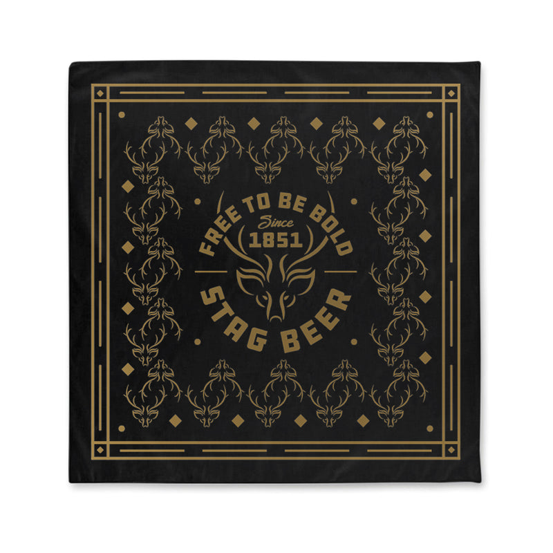 Free To Be Bold Bandana - Black - Stag Beer 